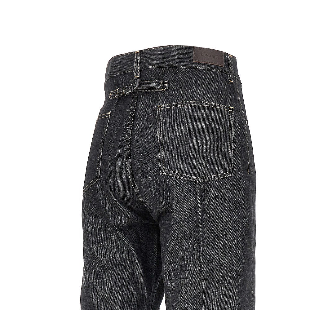 Straight leg denim pants