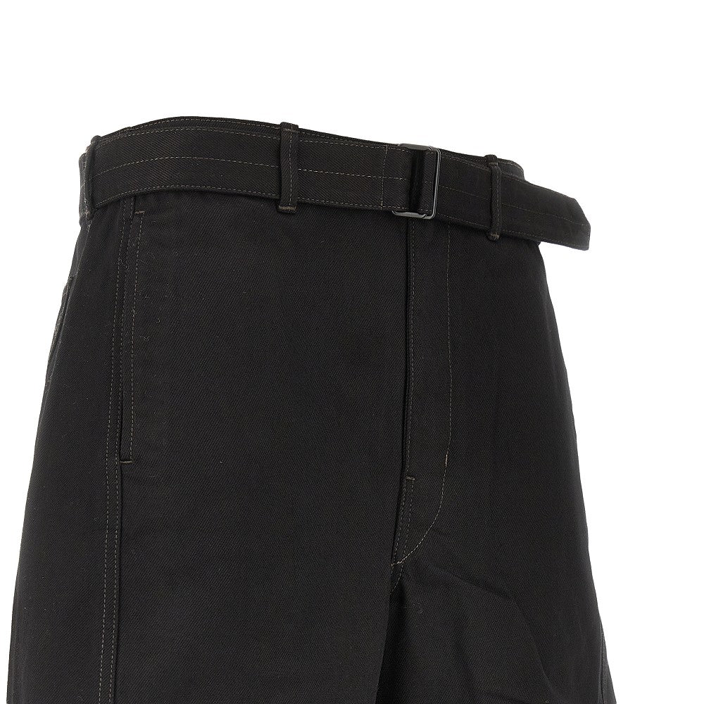 'Twisted' denim pants with belt