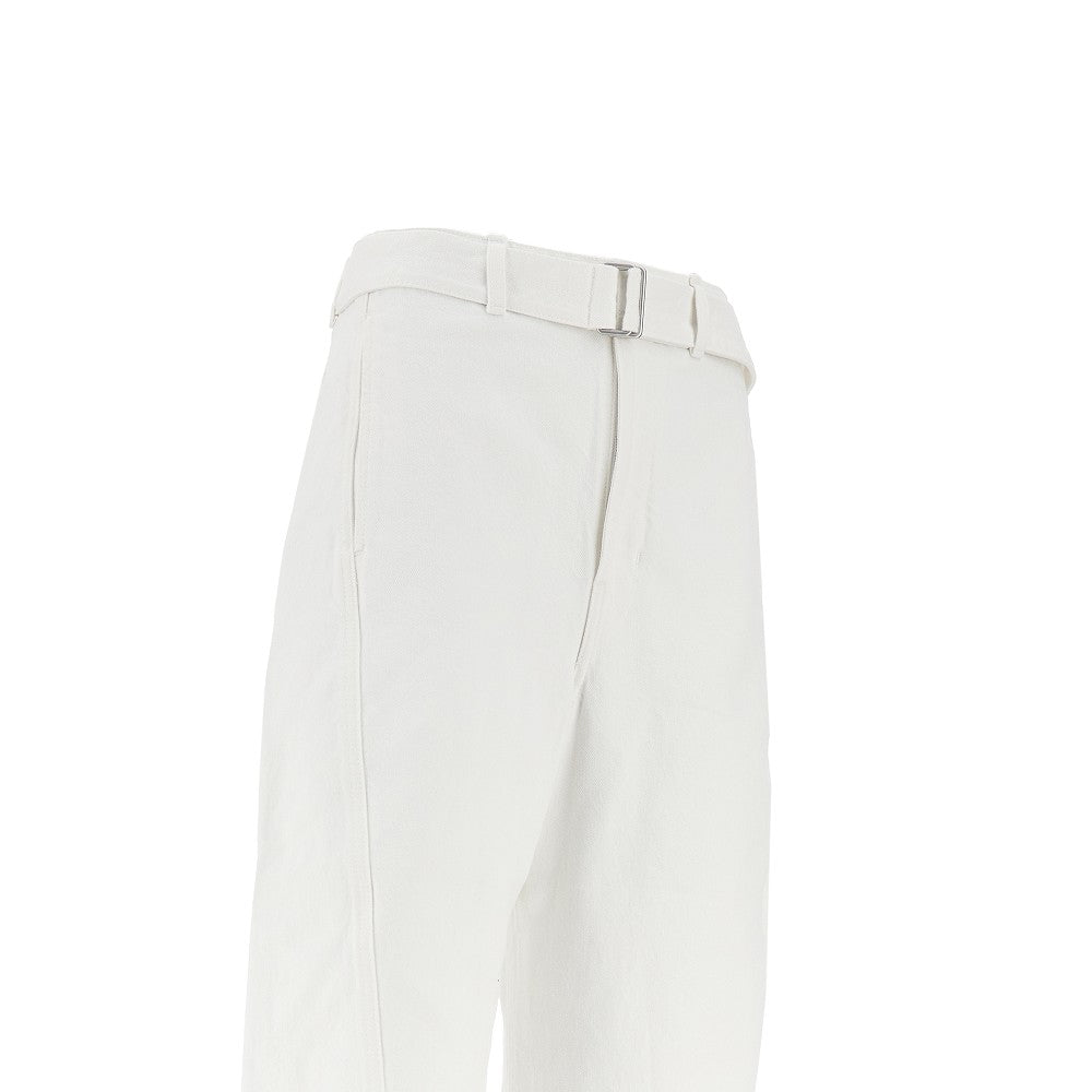 Pantalone 'Twisted' in denim con cintura