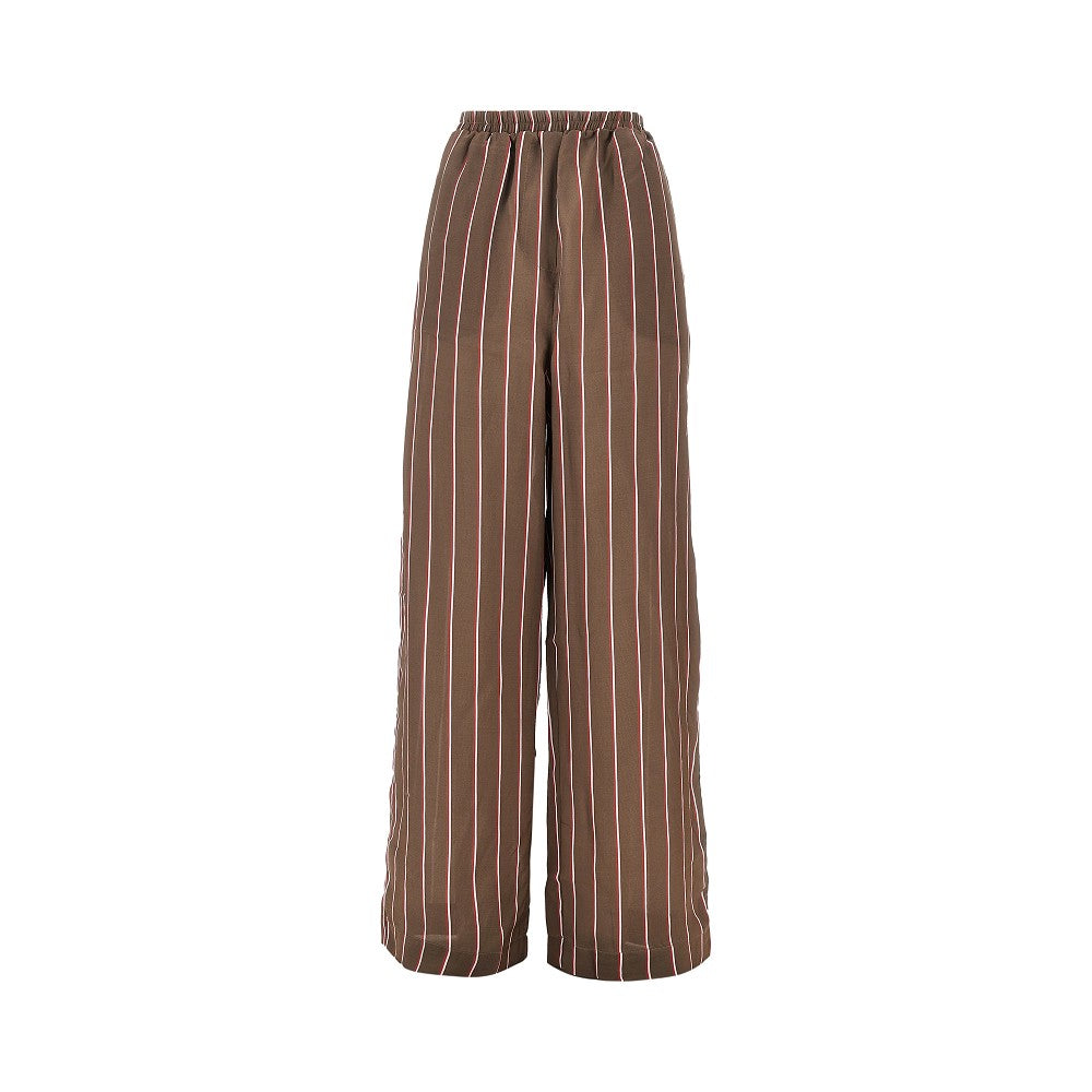 'Baxter' silk-blend track pants