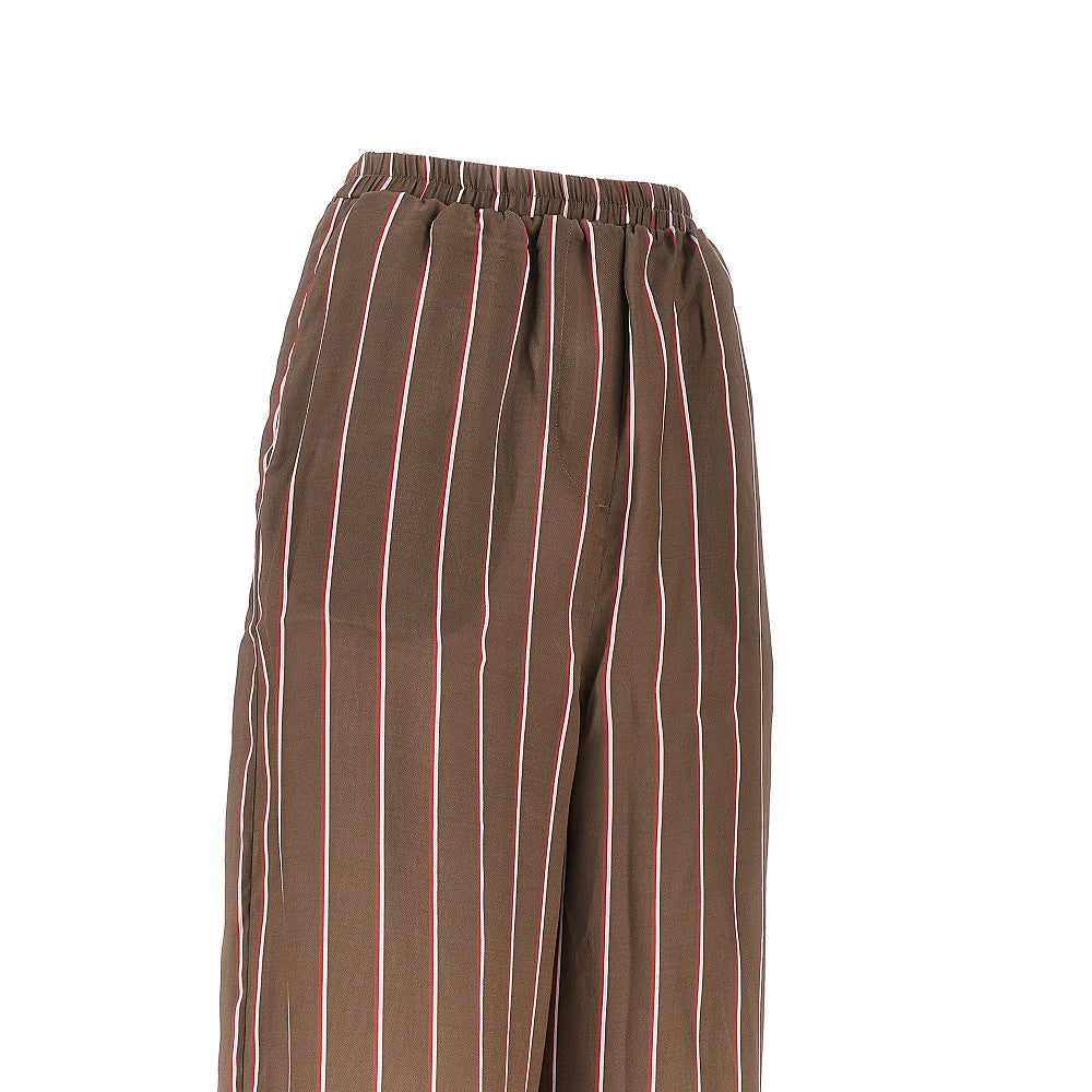 'Baxter' silk-blend track pants