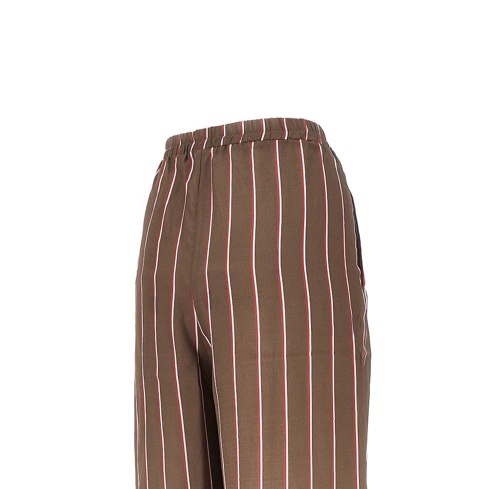 'Baxter' silk-blend track pants