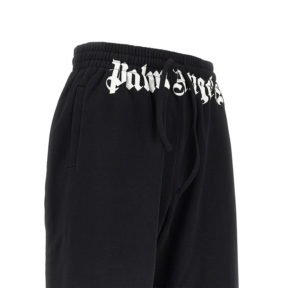 Joggers con stampa logo sulla vita