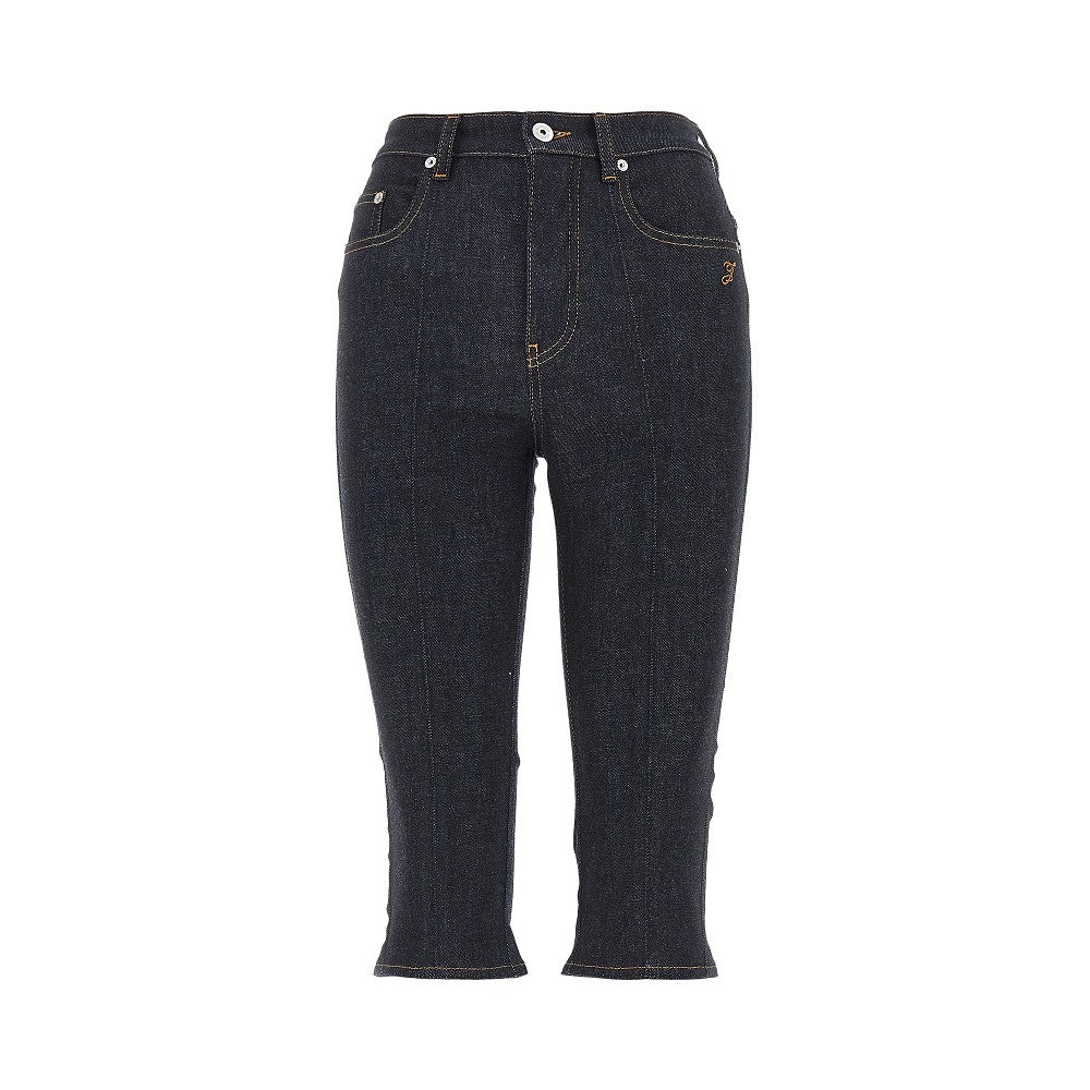 Stretch denim Capri jeans