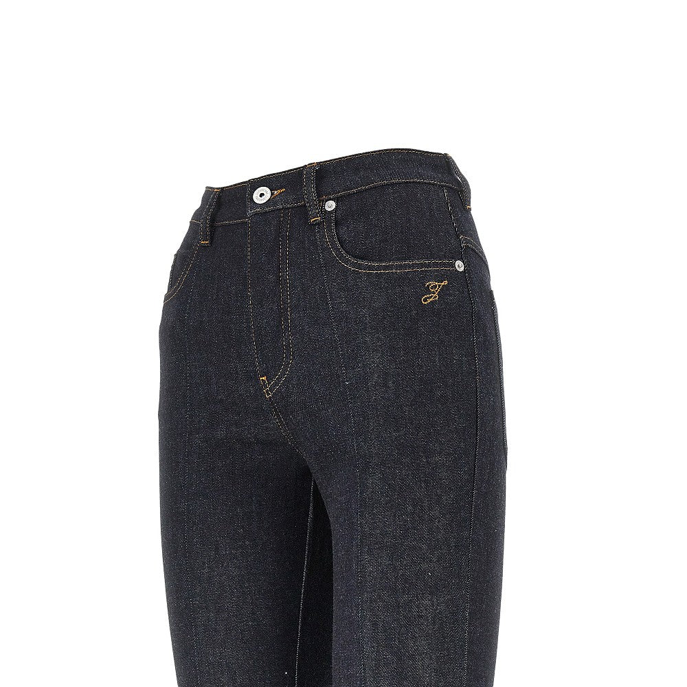 Stretch denim Capri jeans