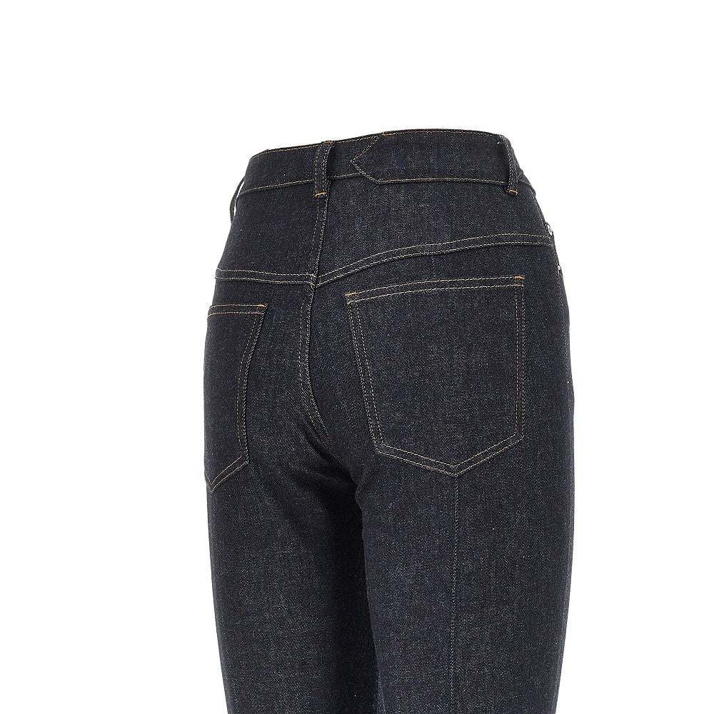 Stretch denim Capri jeans
