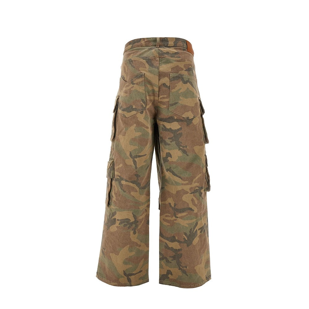 Camouflage cotton Multipocket pants