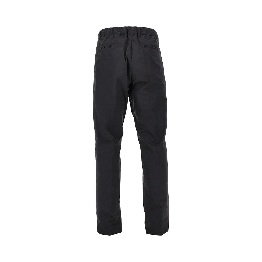 Technical poplin pants with drawstring