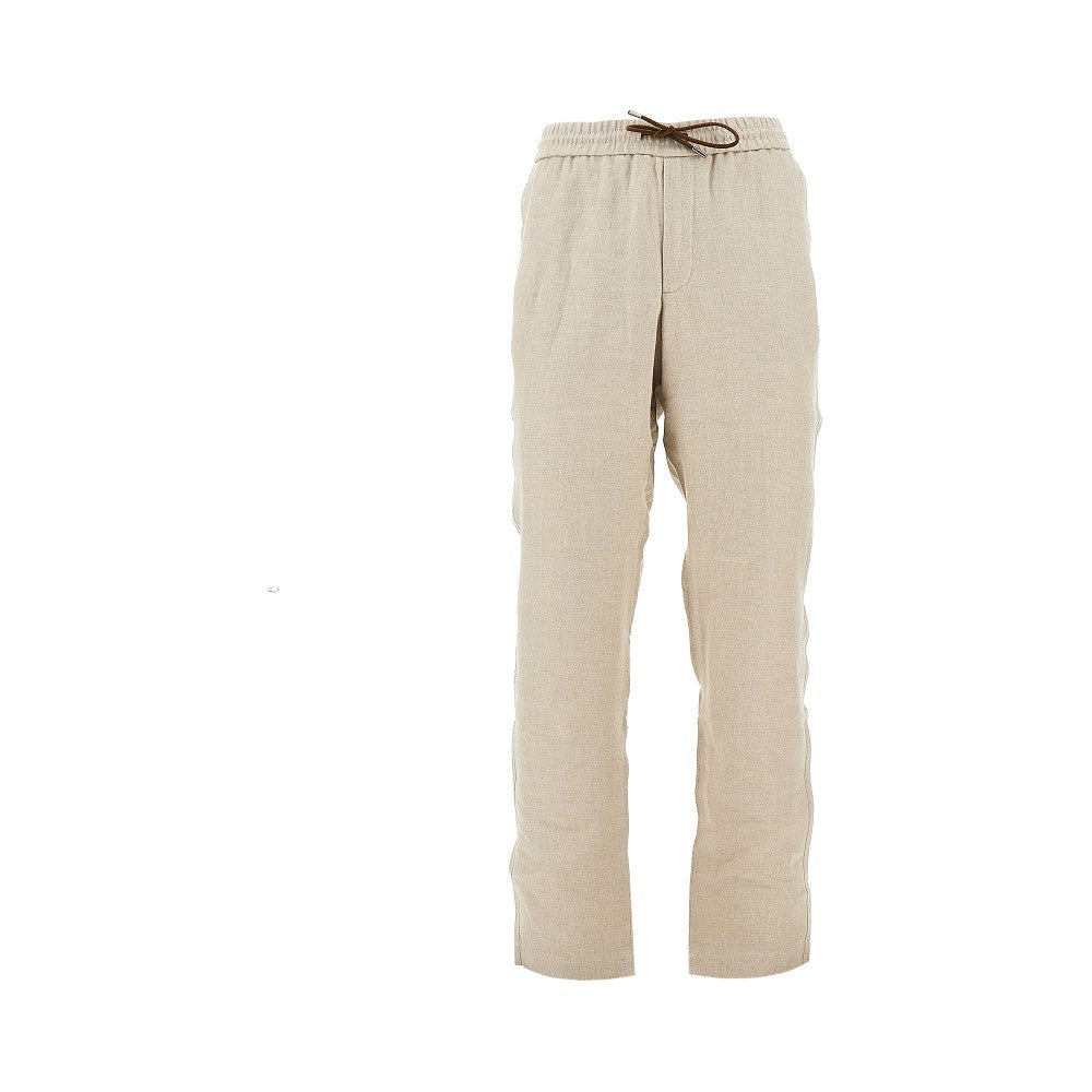 'Summer Mindset' linen and cotton pants