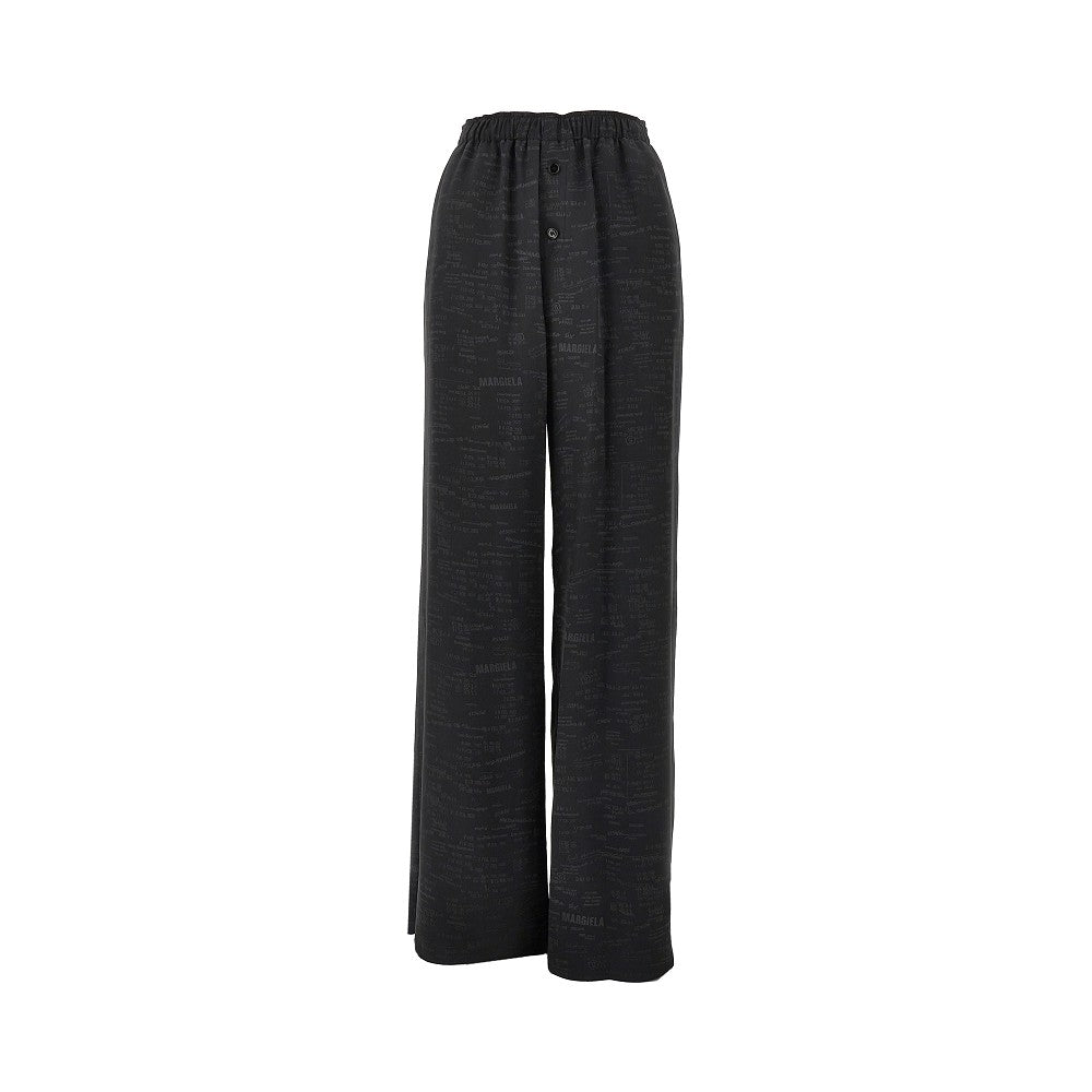 Pantalone pyjama in satin jacquard