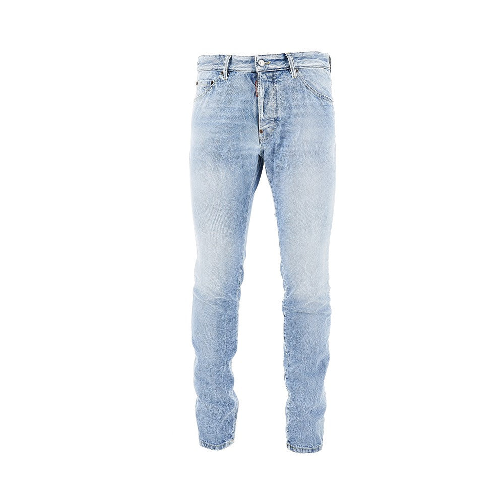 Jeans Teddy in denim distressed