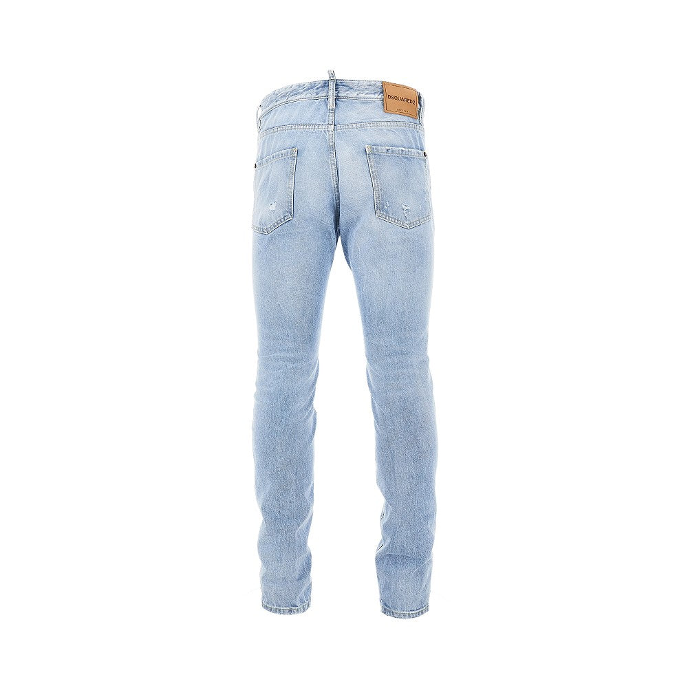 Jeans Teddy in denim distressed