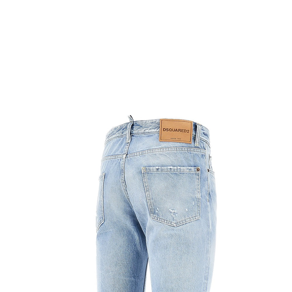 Jeans Teddy in denim distressed