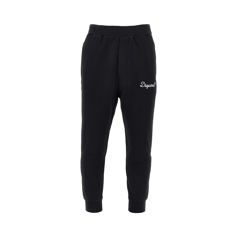 Joggers in cotone con ricamo logo