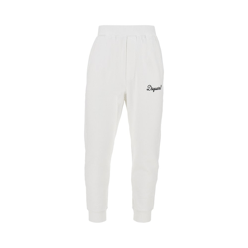 Joggers in cotone con ricamo logo