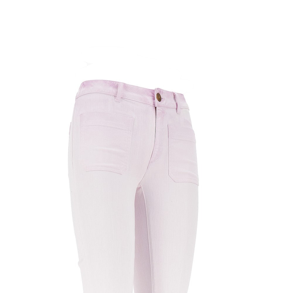 Pantalone svasato 'Delphine' in bull stretch
