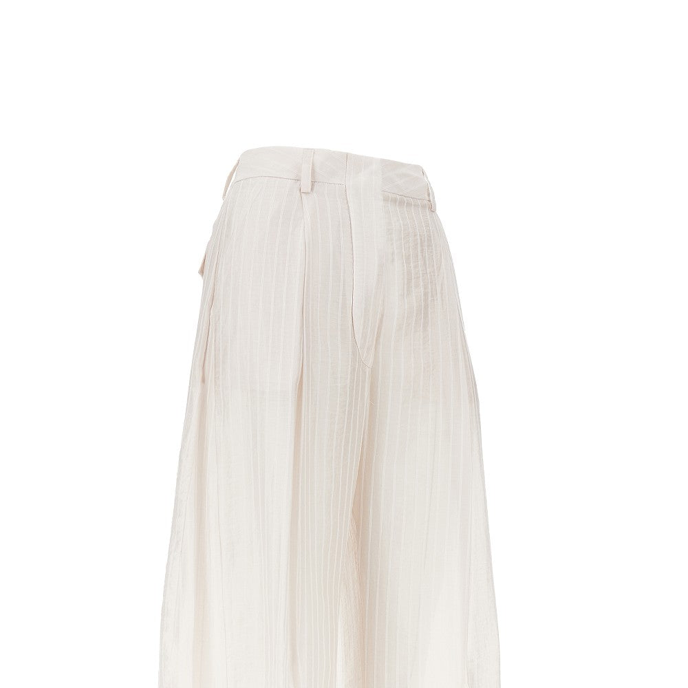 Pantalone 'Billie' in mussola a righe