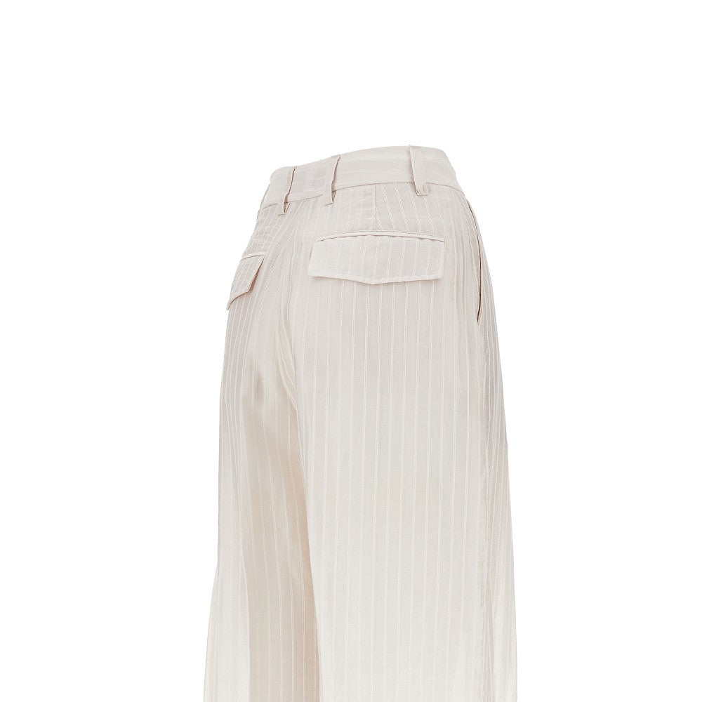Pantalone 'Billie' in mussola a righe
