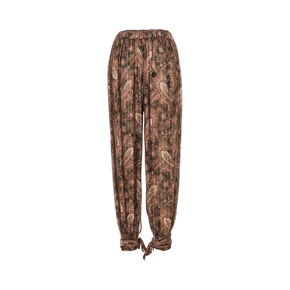 'Noor' Paisley georgette pants