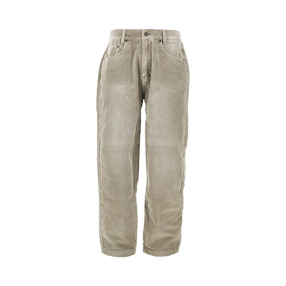 Garment-dyed corduroy pants