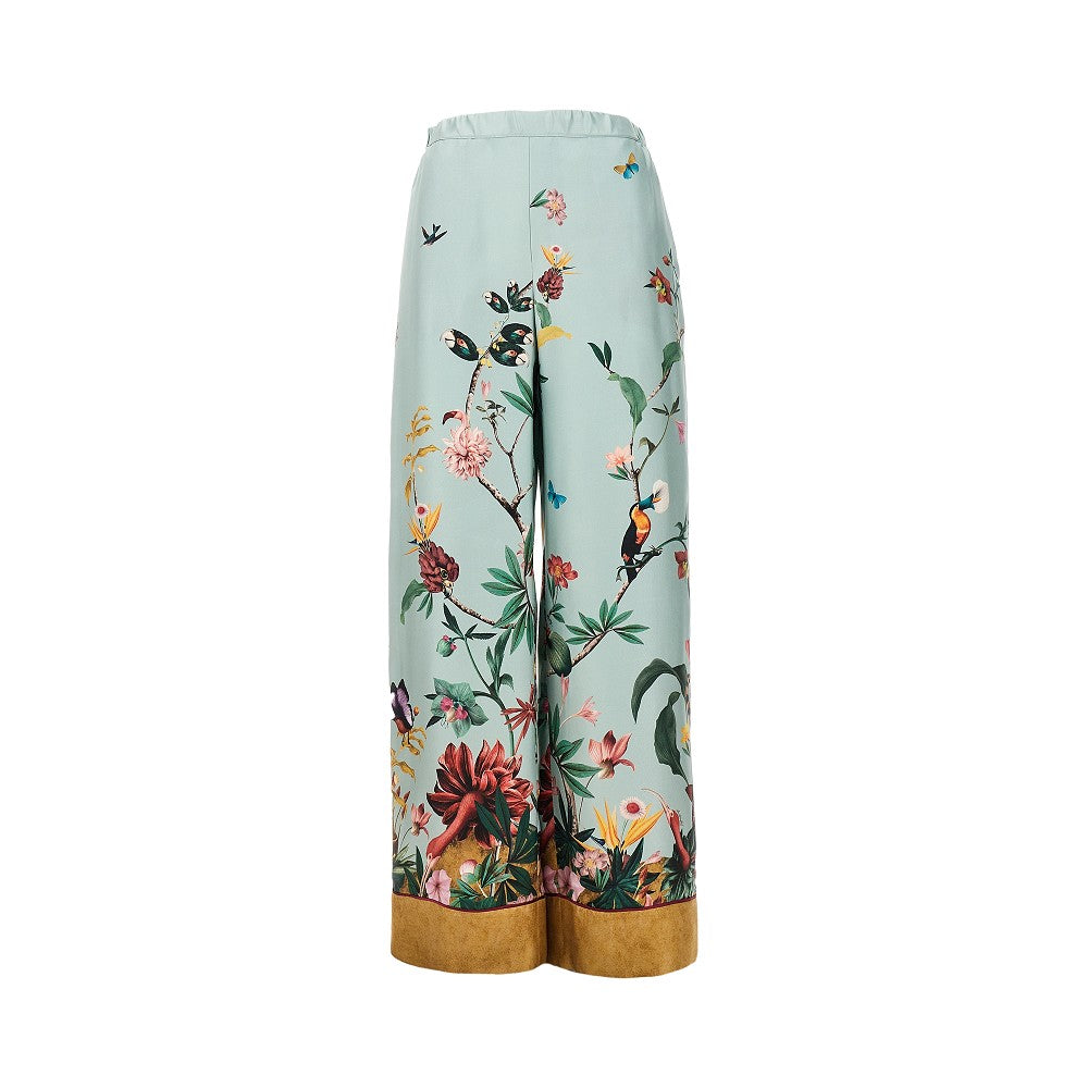 Silk twill pyjama pants