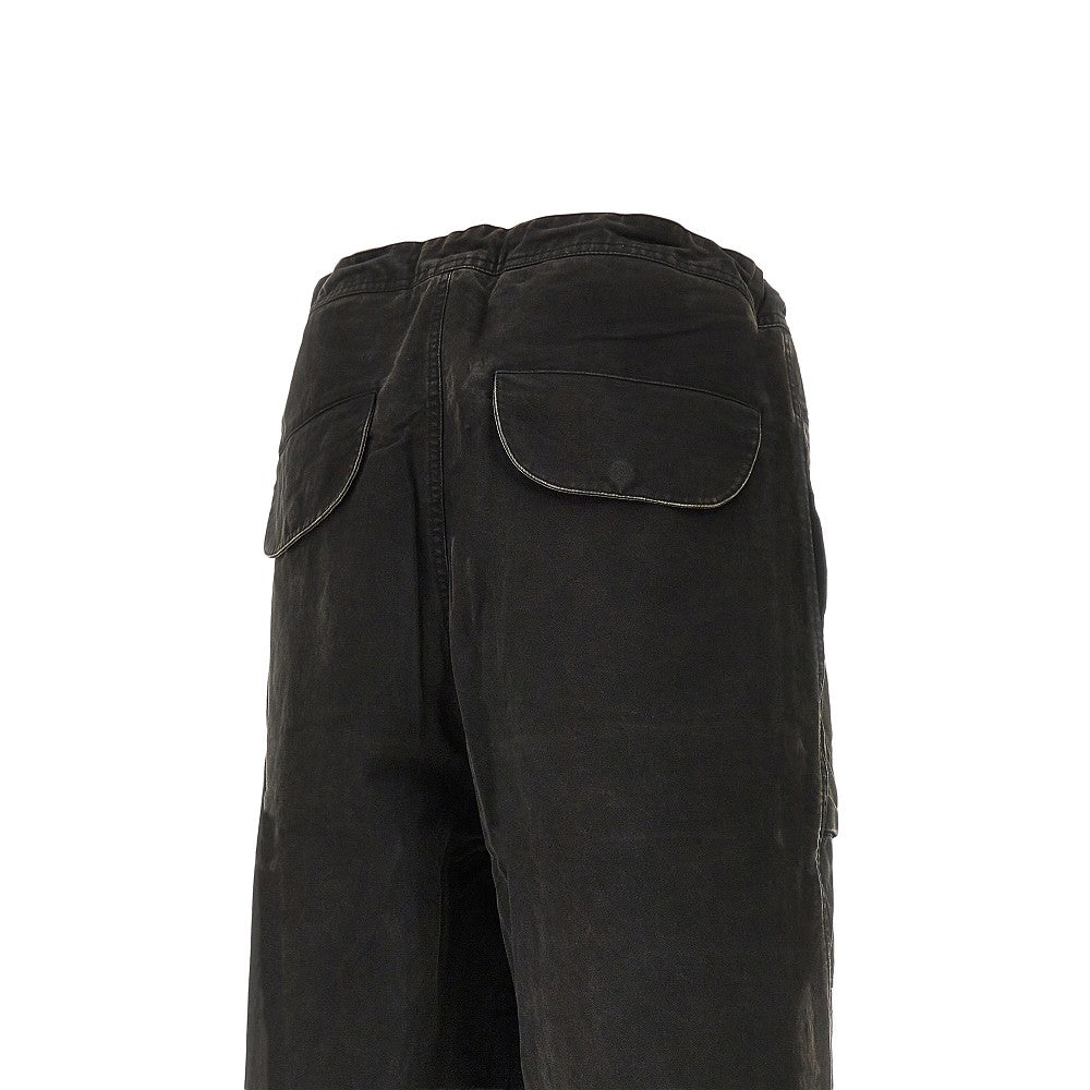 Wide leg cargo pants