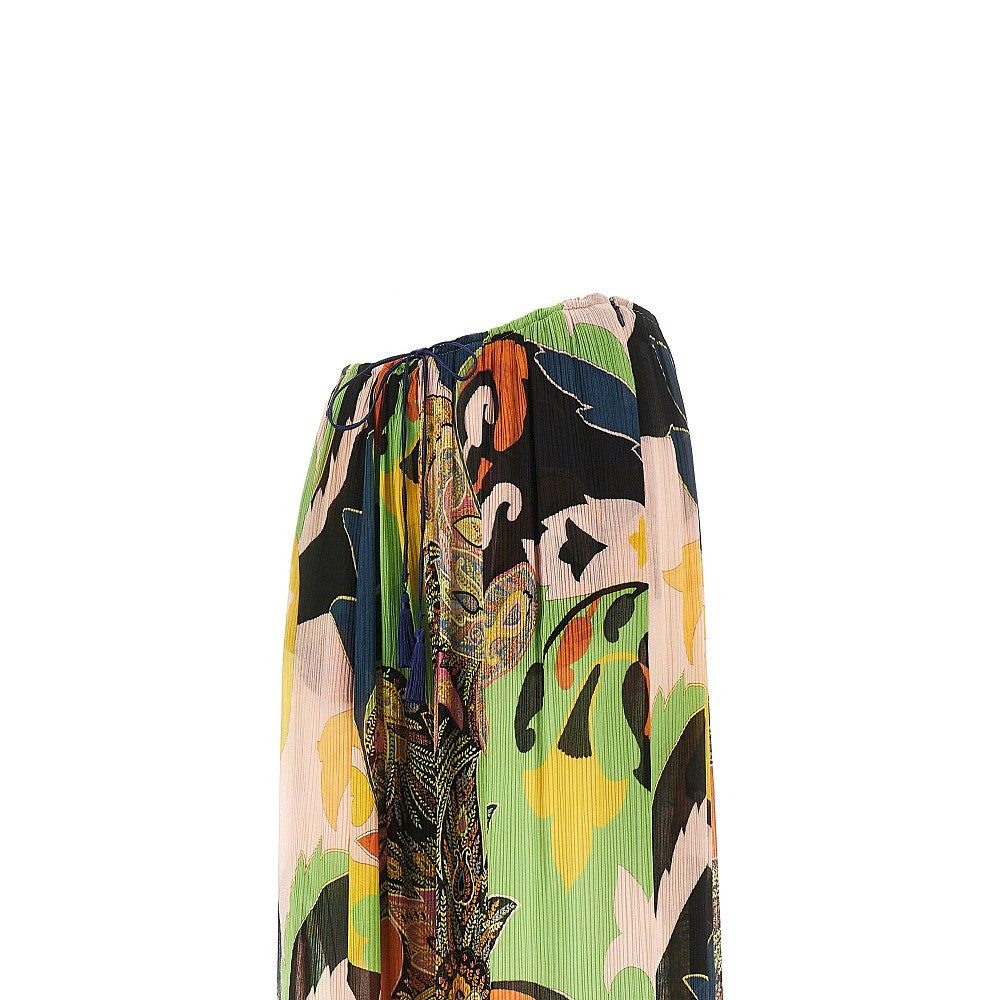 Printed crepon Harem pants