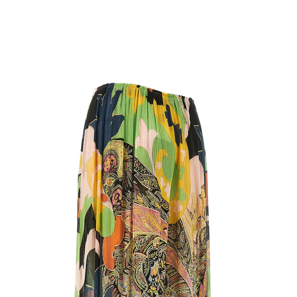 Printed crepon Harem pants