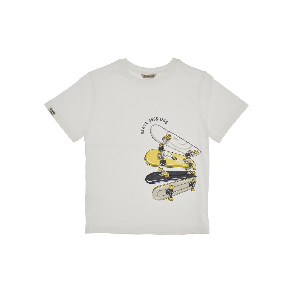 T-shirt con stampa skate