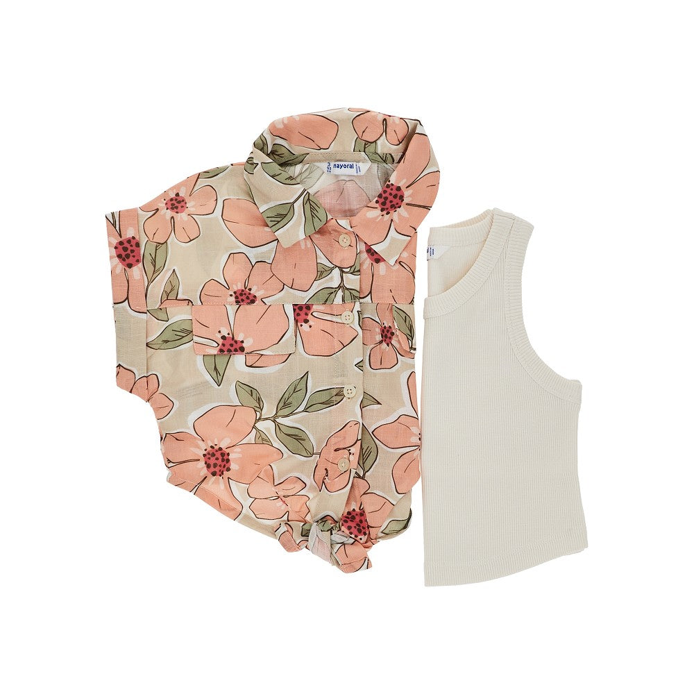 Top and shirt set
