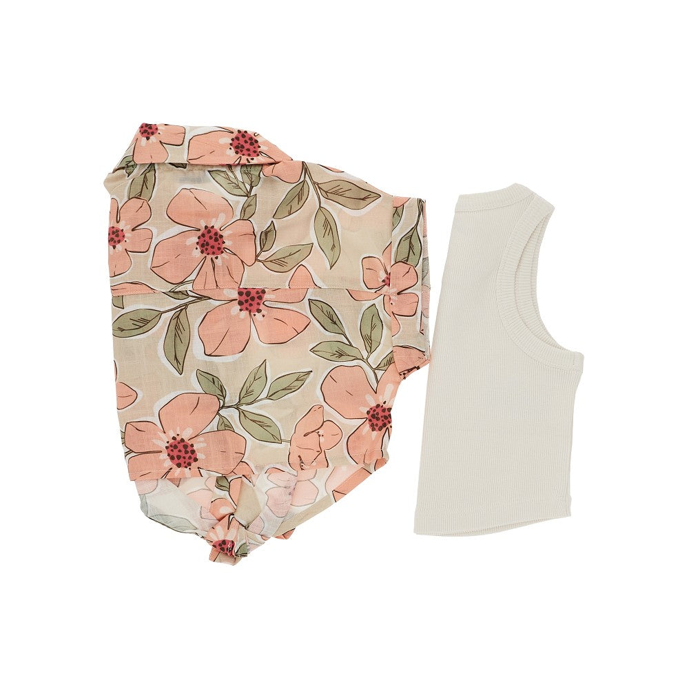 Top and shirt set