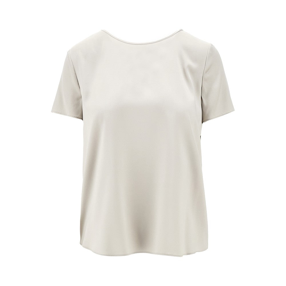 Stretch silk T-shirt