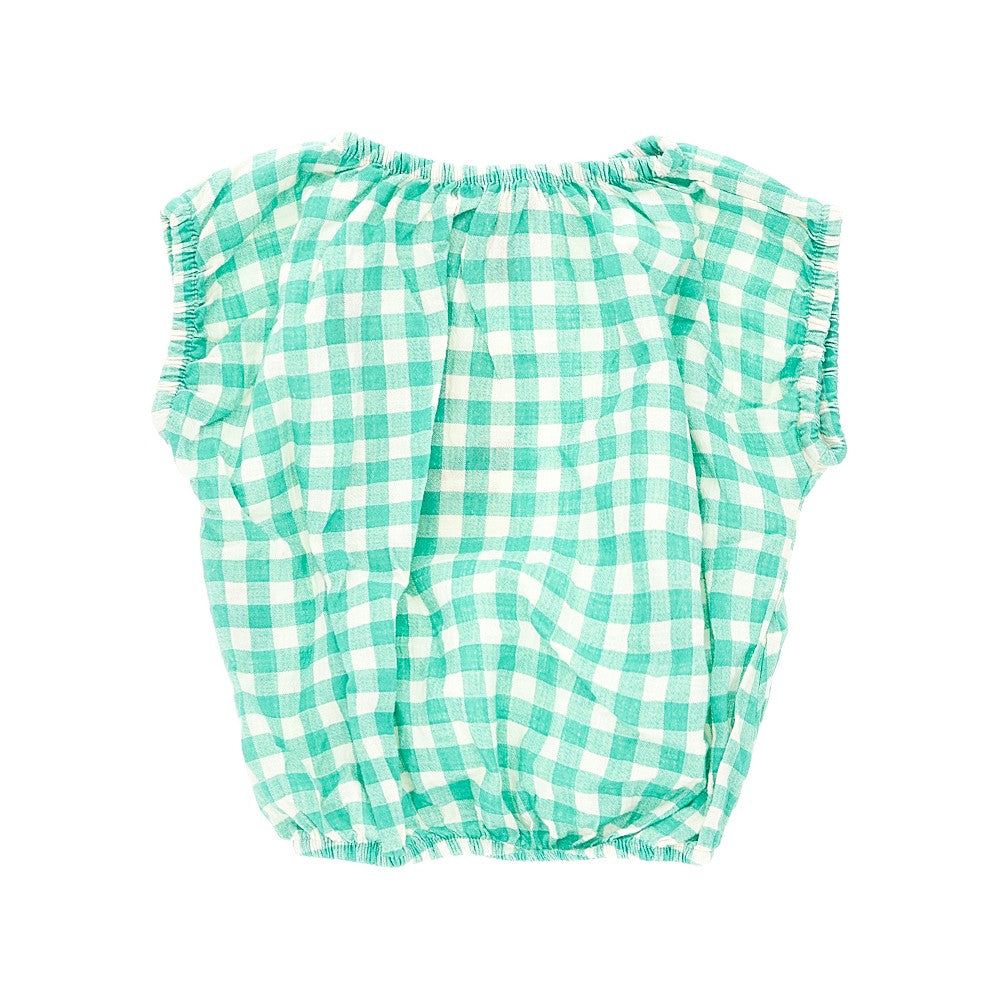 Blusa in vichy Pixel Sugar Beet
