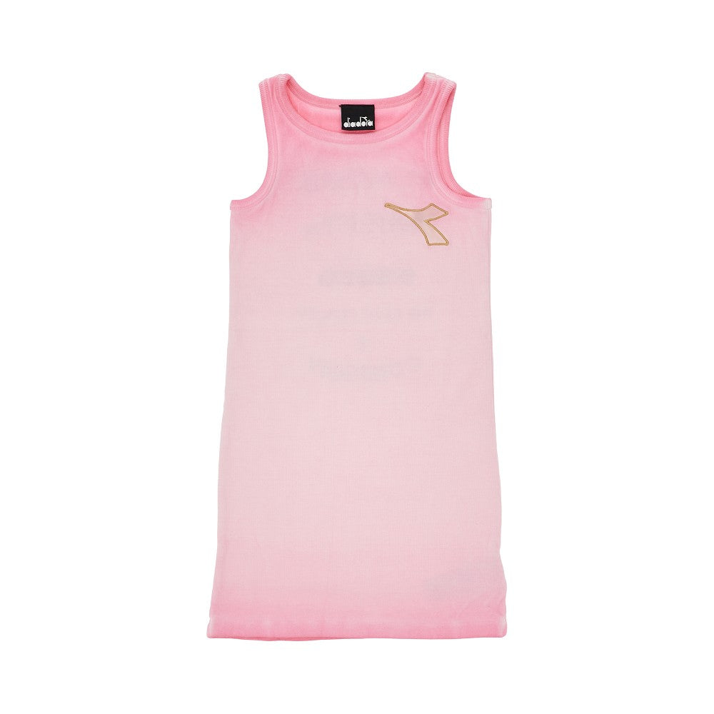 Washed-out ribbed mini dress