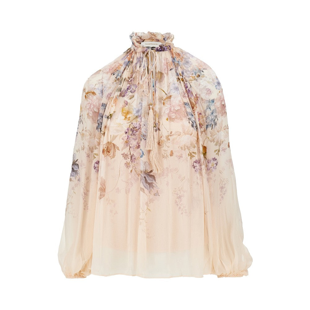 'Valiant' crêpe de chine blouse