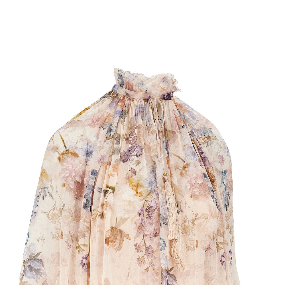 'Valiant' crêpe de chine blouse