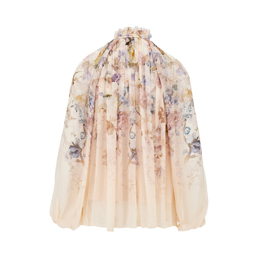 'Valiant' crêpe de chine blouse