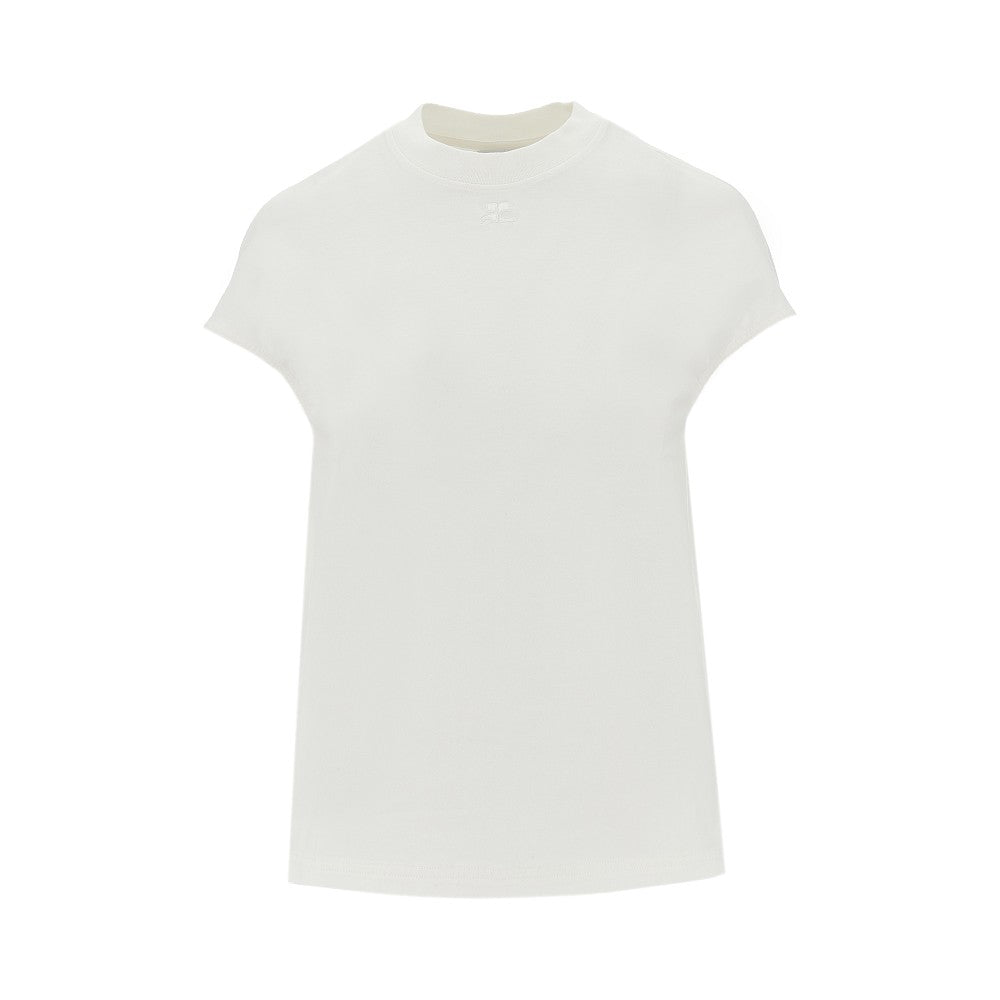 T-shirt con maniche ad aletta