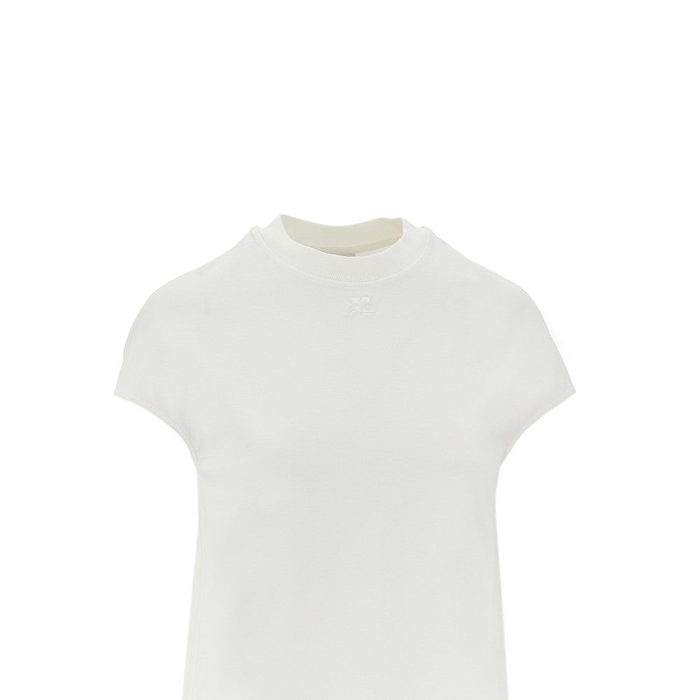 T-shirt con maniche ad aletta