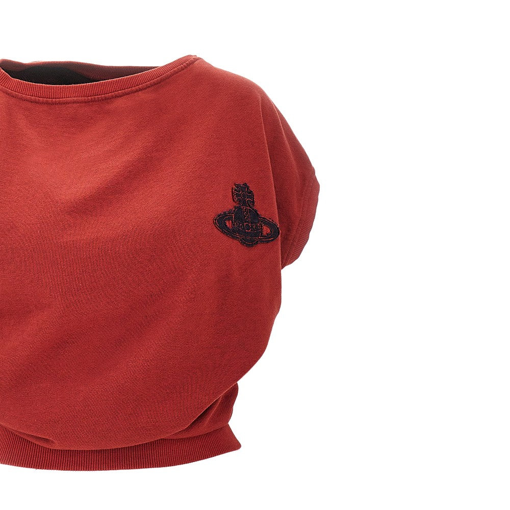 Top asimmetrico in felpa 'Hebo'