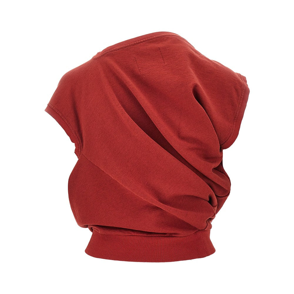 Top asimmetrico in felpa 'Hebo'