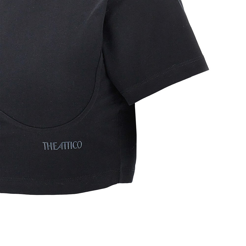 T-shirt cropped in cotone
