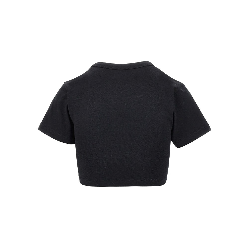 T-shirt cropped in cotone