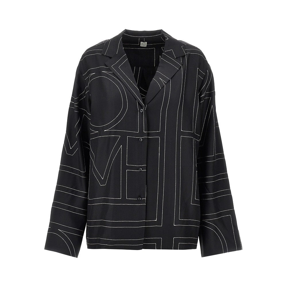 Camicia pyjama in seta Monogram