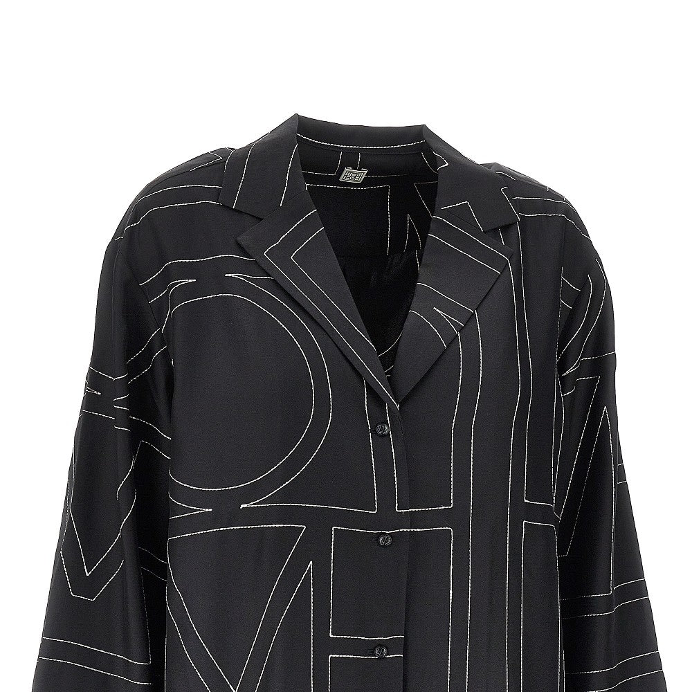 Camicia pyjama in seta Monogram