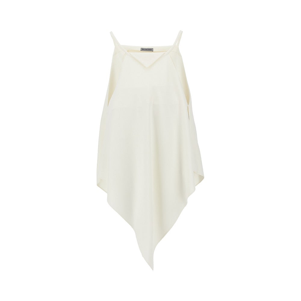 Top foulard in crêpe