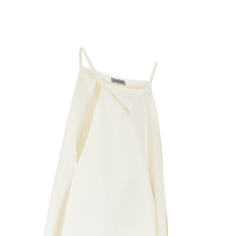 Top foulard in crêpe