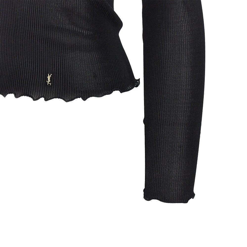 Top in seta con dettaglio Cassandre