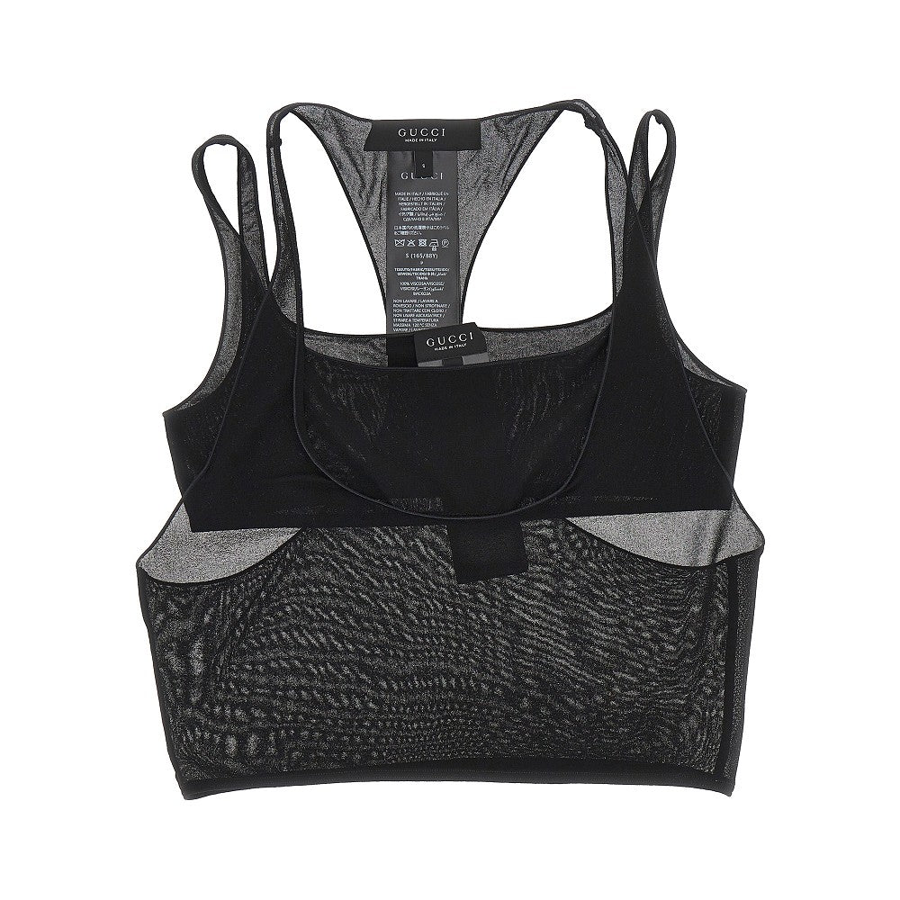 Top due pezzi in crêpe