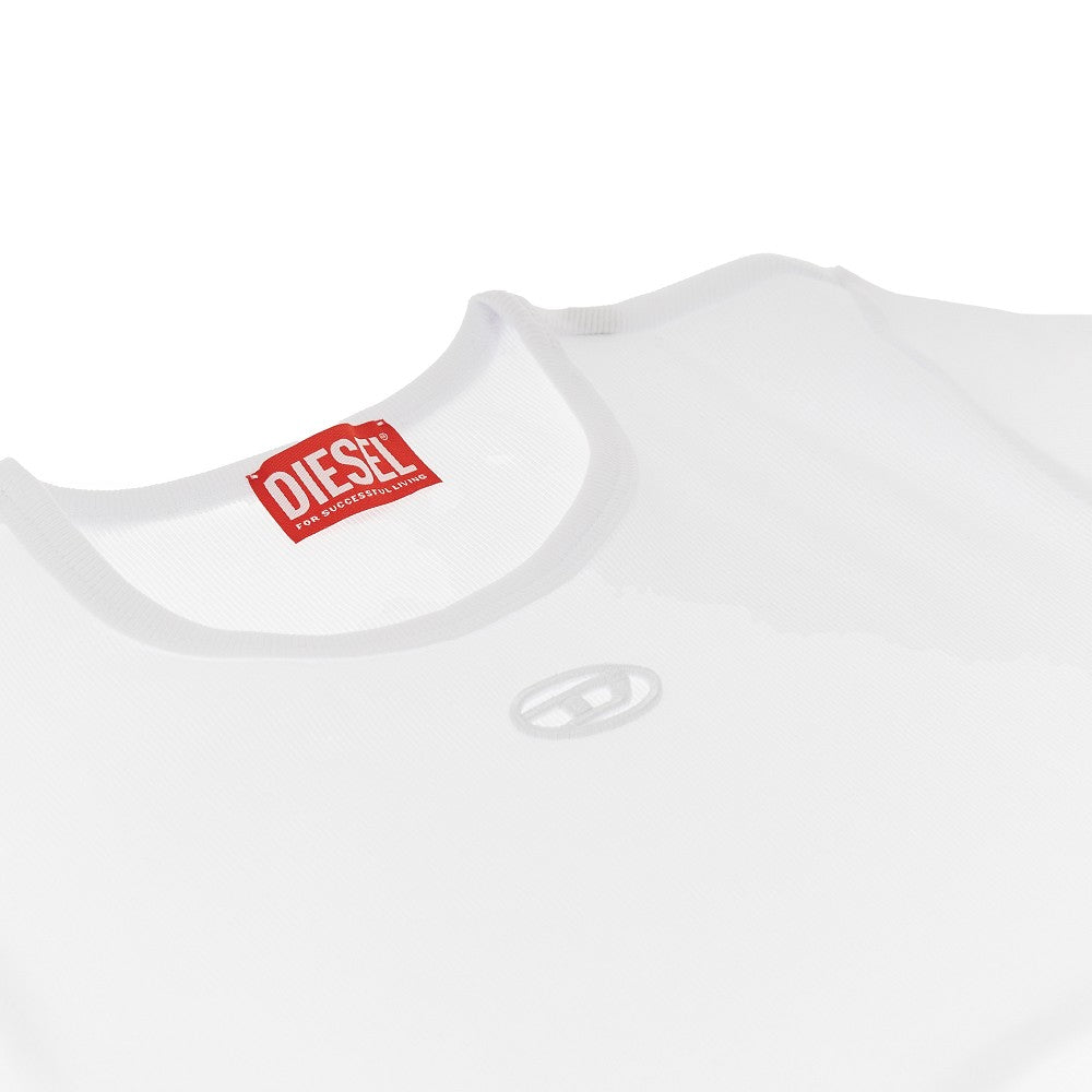 'T-Bunny-Tail' ribbed T-shirt